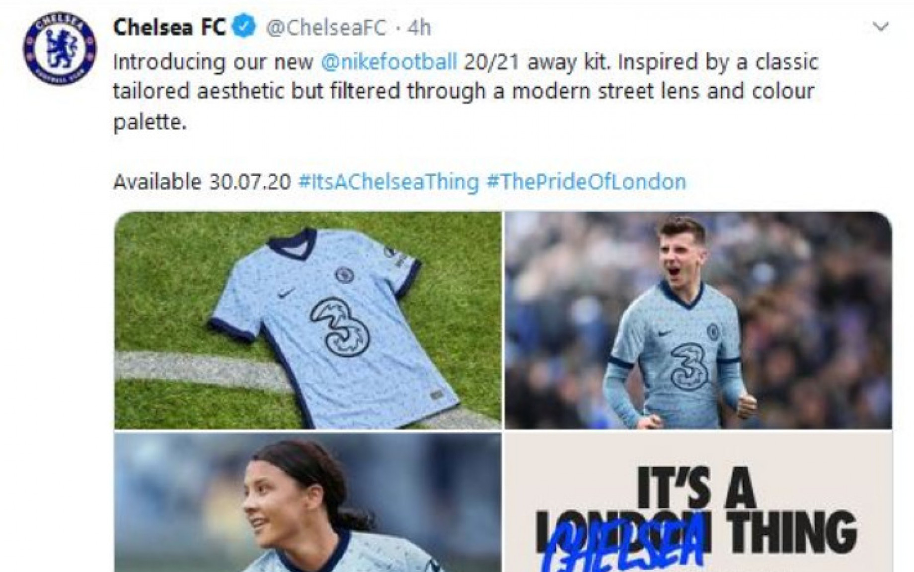 Chelsea nuova Maglia 2020_2021 screen