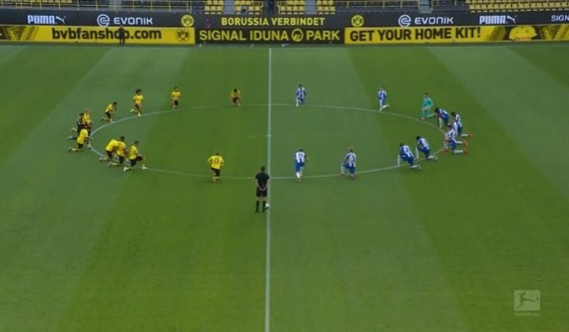 dortmund hertha razzismo SCREEN