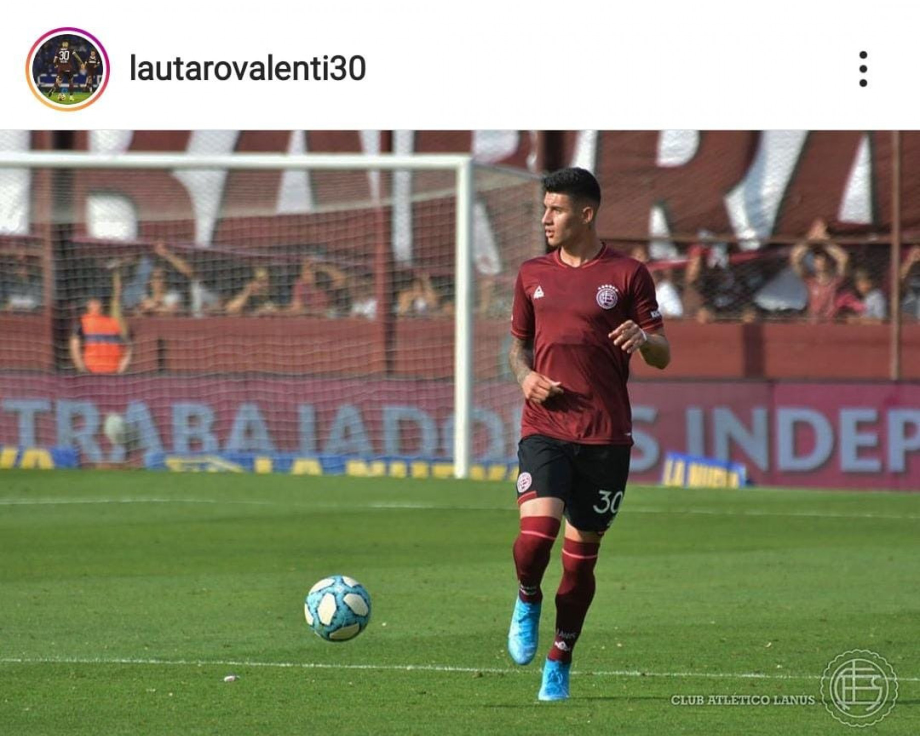 lautaro valenti lanus ig screen